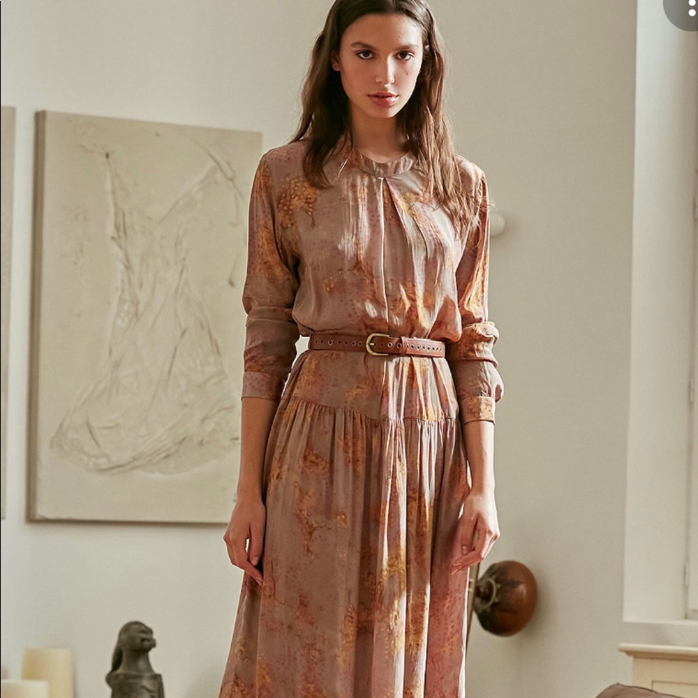 Free People Mes Desmoiselles taupe September maxi - Picture 11 of 11